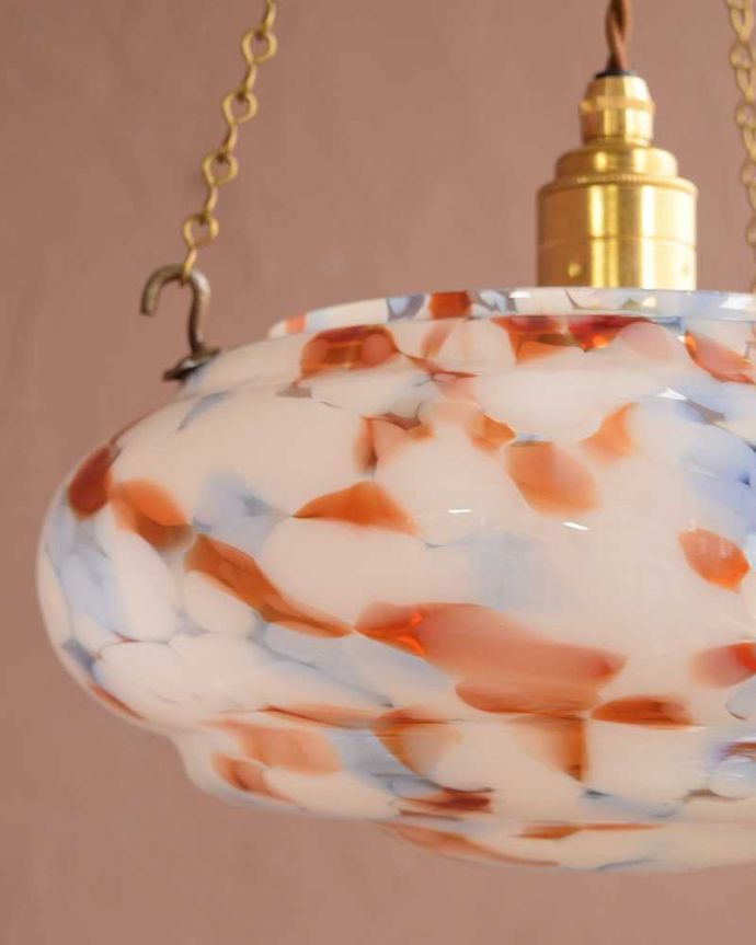 アンティークガラスのシェード