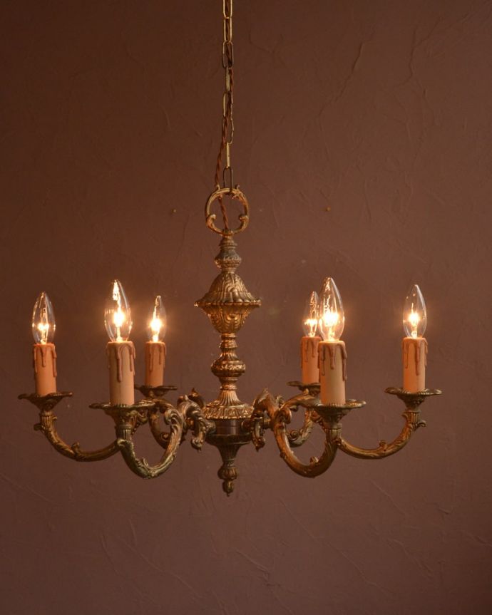 シャンデリア　照明・ライティング　アンティーク シャンデリア　(k-4153-z)