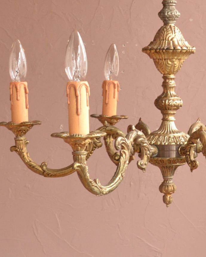 シャンデリア　照明・ライティング　アンティーク シャンデリア　(k-4153-z)