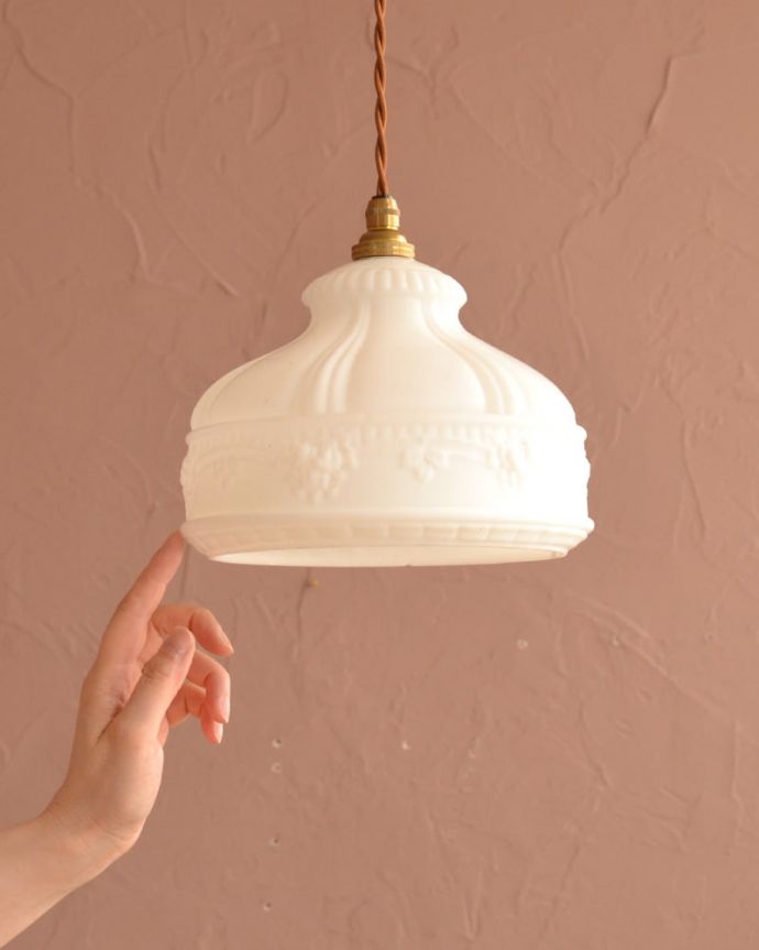 照明・ライティング　アンティーク シェード　(k-4158-z)