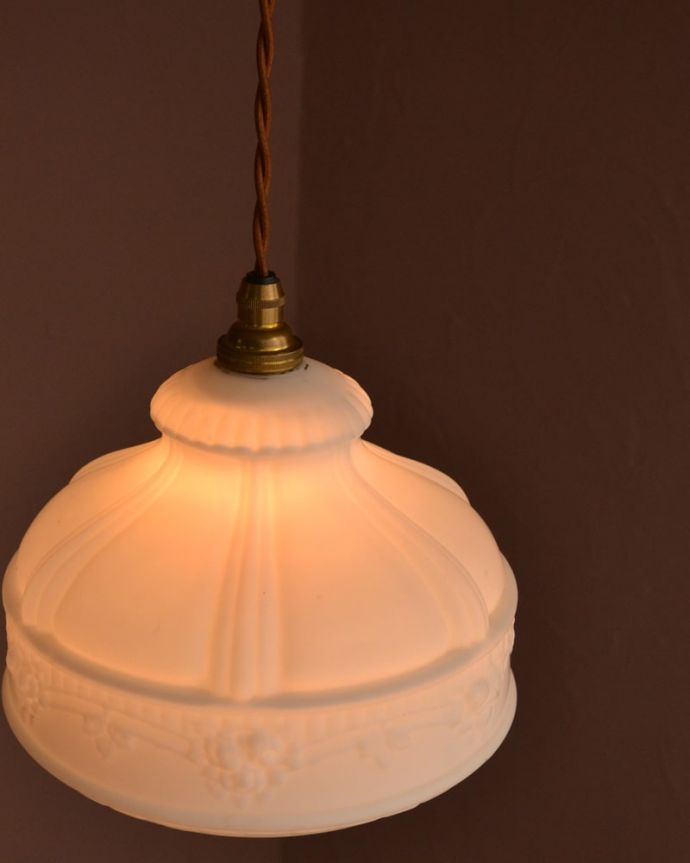 照明・ライティング　アンティーク シェード　(k-4158-z)