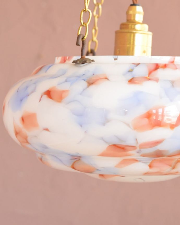 アンティークガラスのシェード