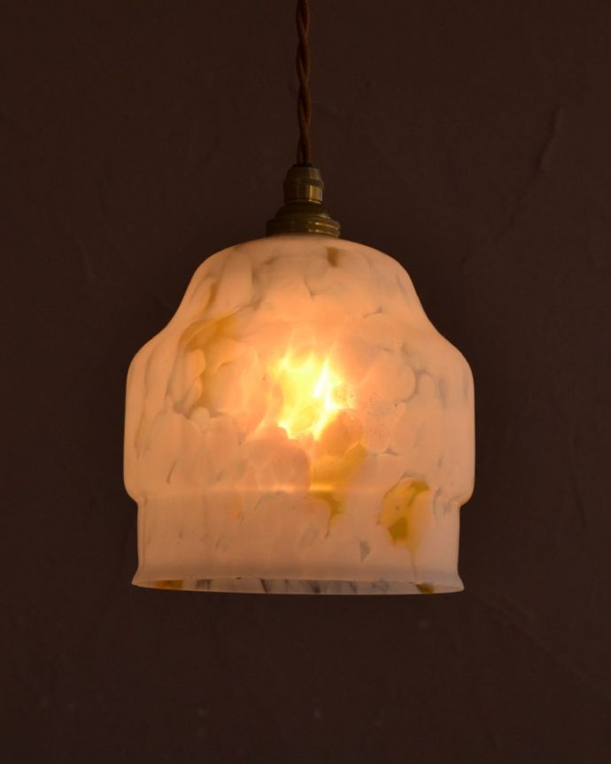 照明・ライティング　アンティーク シェード　。(k-4189-z)