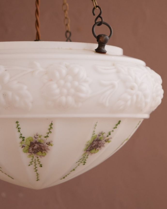 シャンデリア　照明・ライティング　アンティーク ハンギングボウル　(k-4223-z)