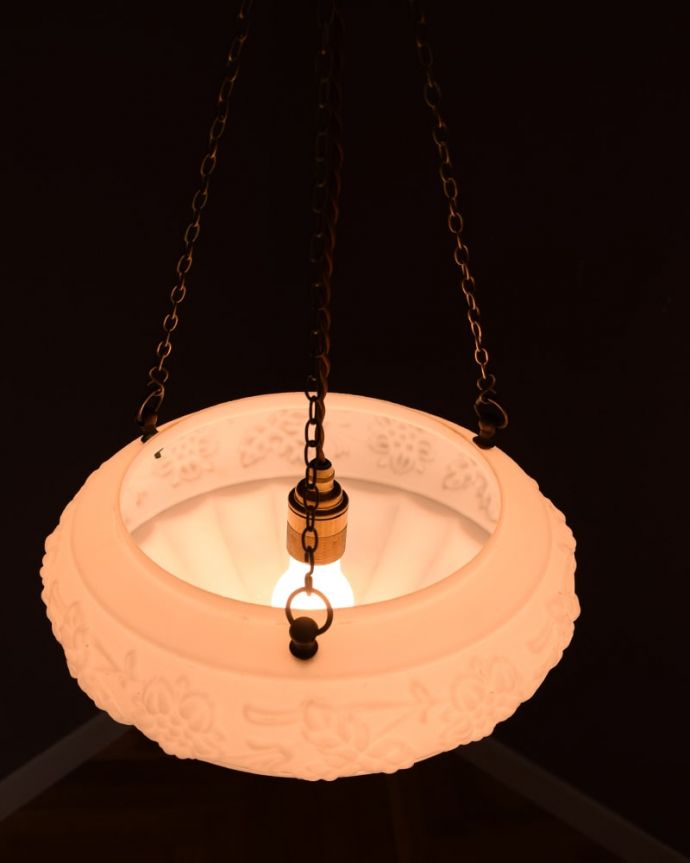 シャンデリア　照明・ライティング　アンティーク ハンギングボウル　(k-4223-z)