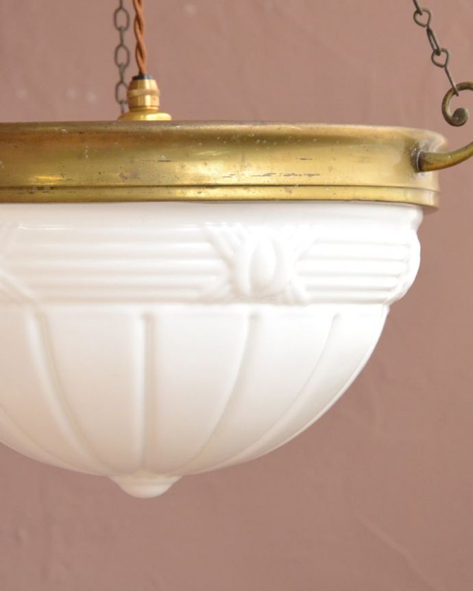 シャンデリア　照明・ライティング　アンティーク ハンギングボウル　(k-4224-z)