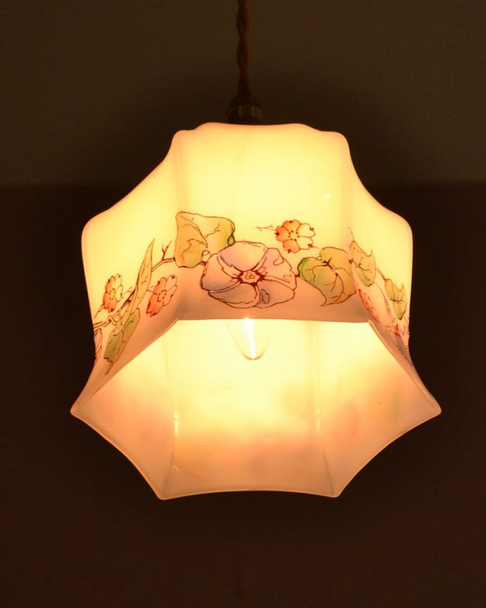 ペンダントライト　照明・ライティング　アンティーク シェード　(k-4237-z)