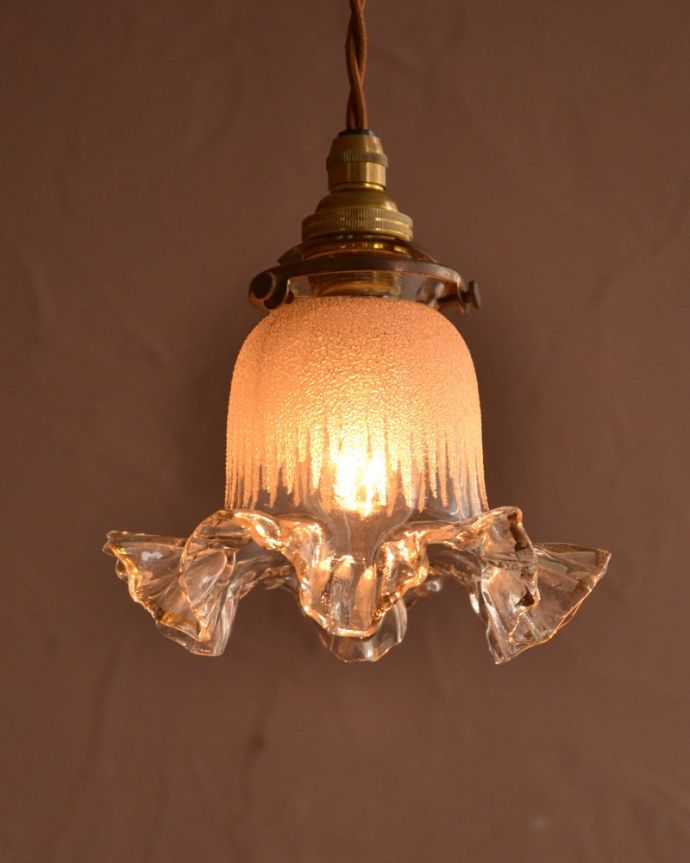 照明・ライティング　アンティーク シェード　。(k-4251-z)