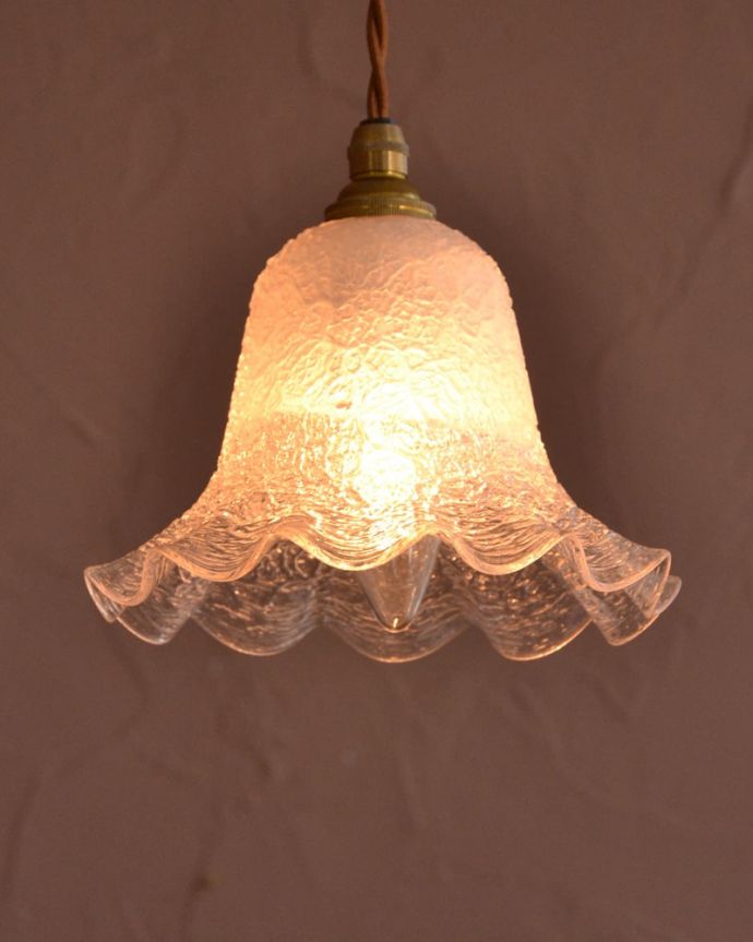 照明・ライティング　アンティーク シェード　。(k-4252-z)
