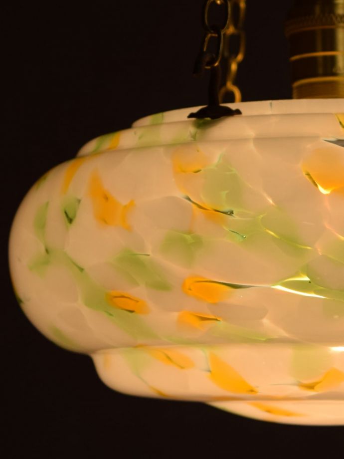 ハンギングボウルを点灯して見ると