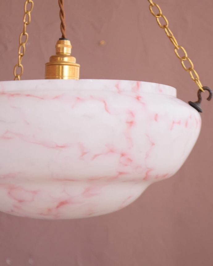 アンティークガラスのシェード