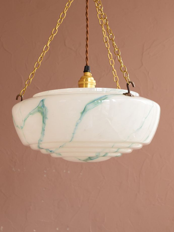 アンティークの照明、ハンギングボウル