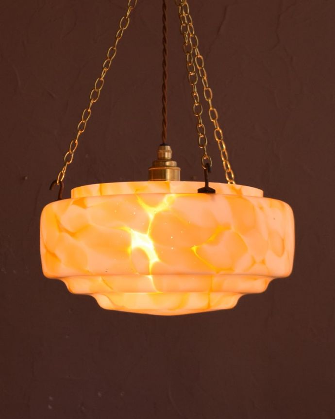 アンティークの照明、ハンギングボウル