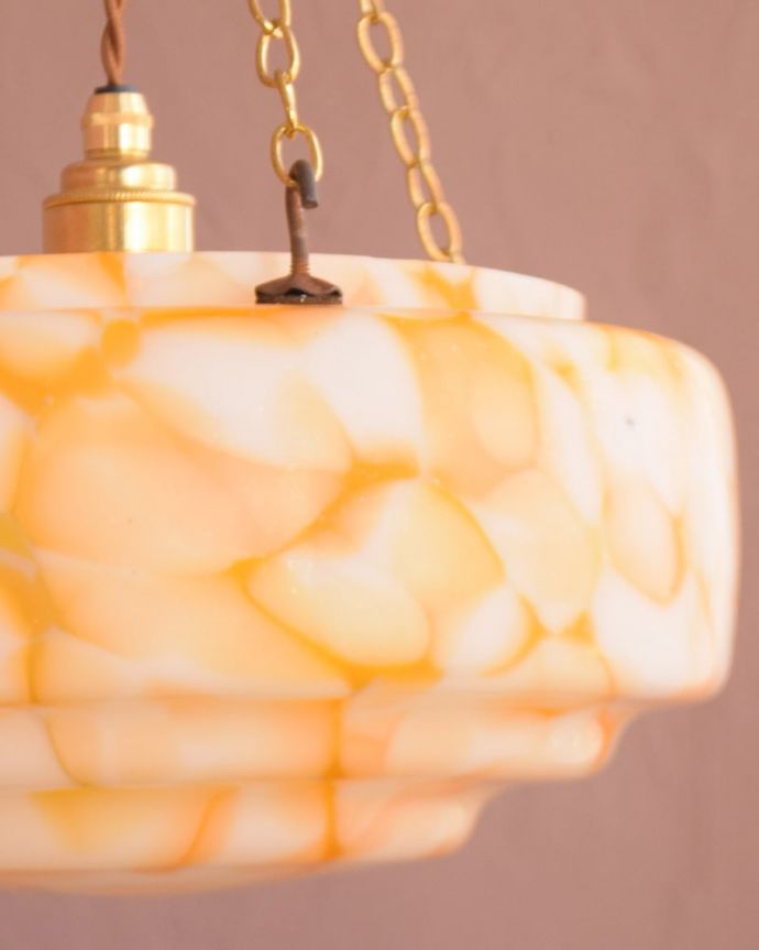 アンティークガラスのシェード