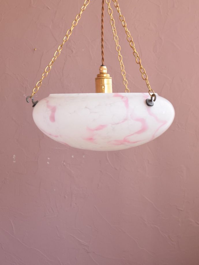 アンティークの照明、ハンギングボウル