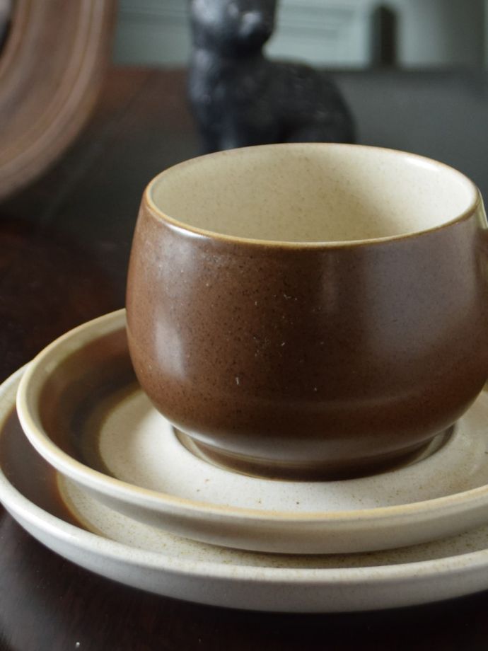 イギリスのおしゃれなビンテージ雑貨、デンビー社（DENBY）のトリオ(k