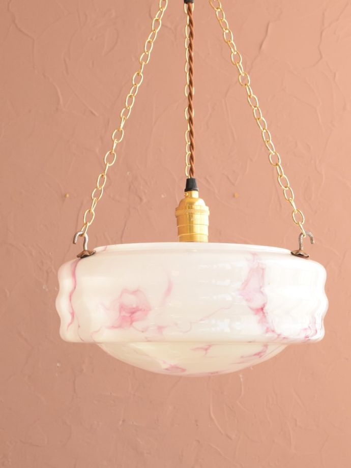 アンティークの照明、ハンギングボウル