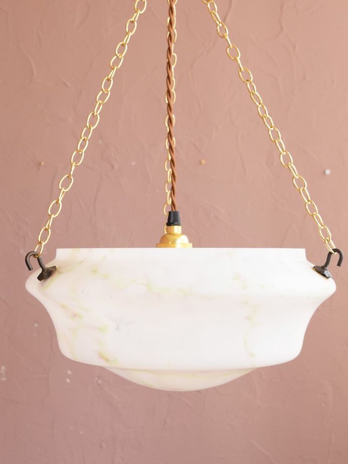 アンティークの照明、ハンギングボウル