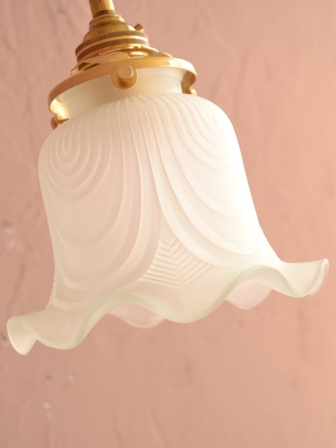 アンティークのガラスシェード