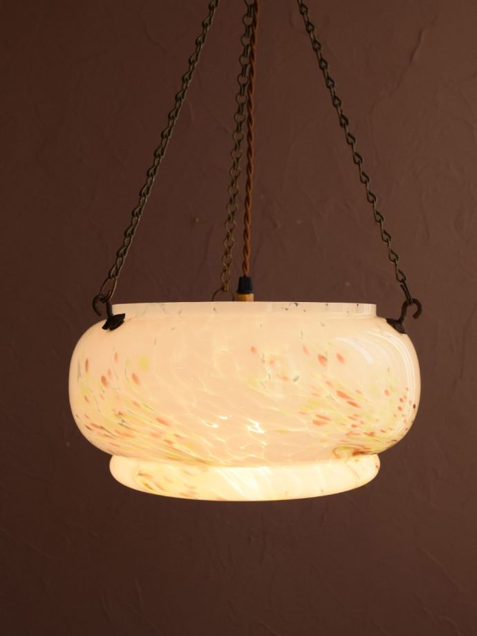 アンティークの照明、ハンギングボウル