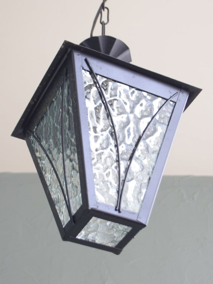 修復後のアンティーク照明器具