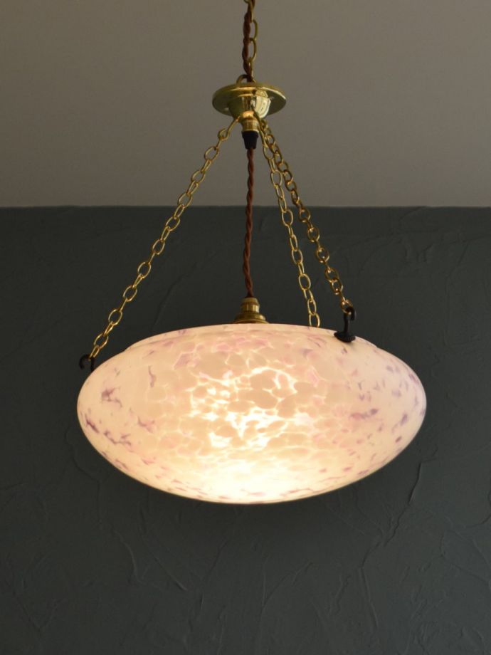 アンティークの照明、ハンギングボウル