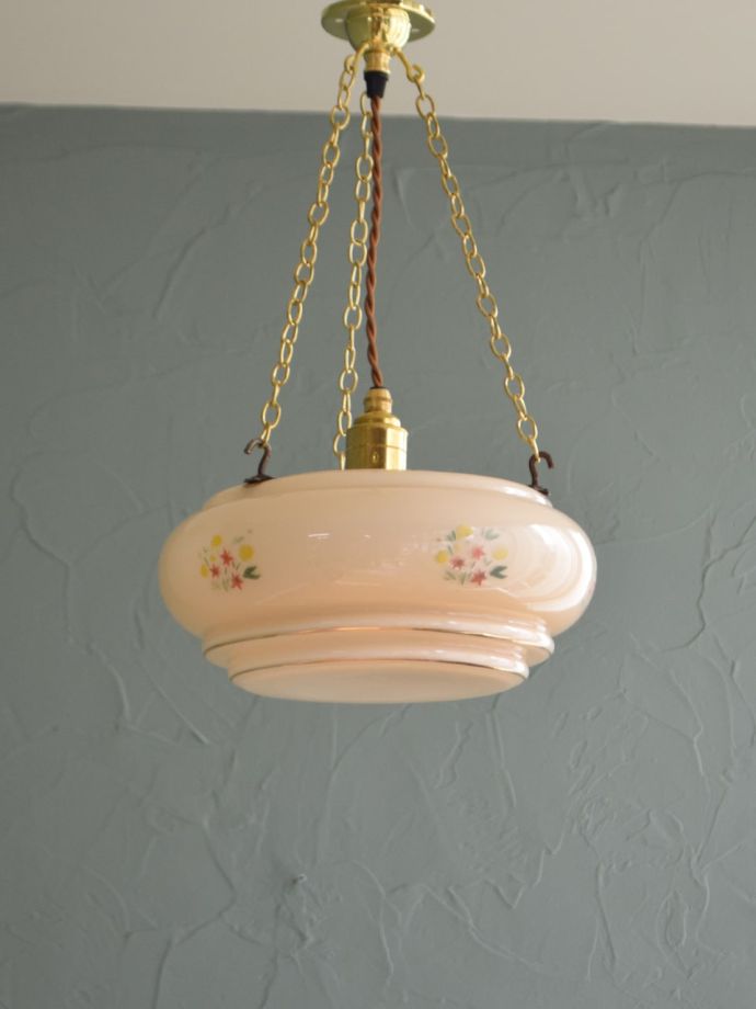 アンティークの照明、ハンギングボウル