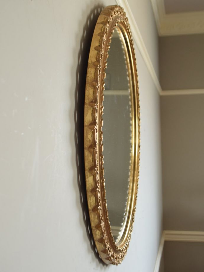 アンティークミラーの側面