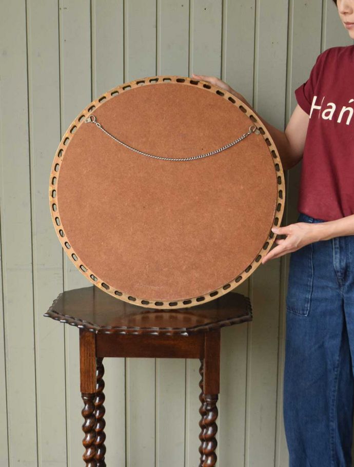 アンティークミラーの裏側