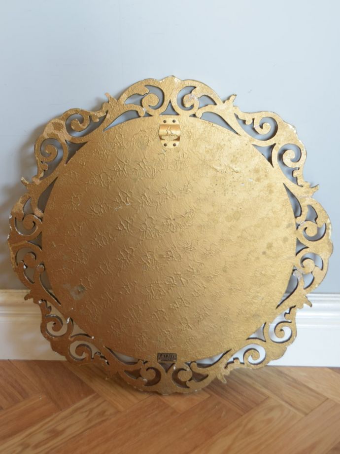 アンティークミラーの裏側