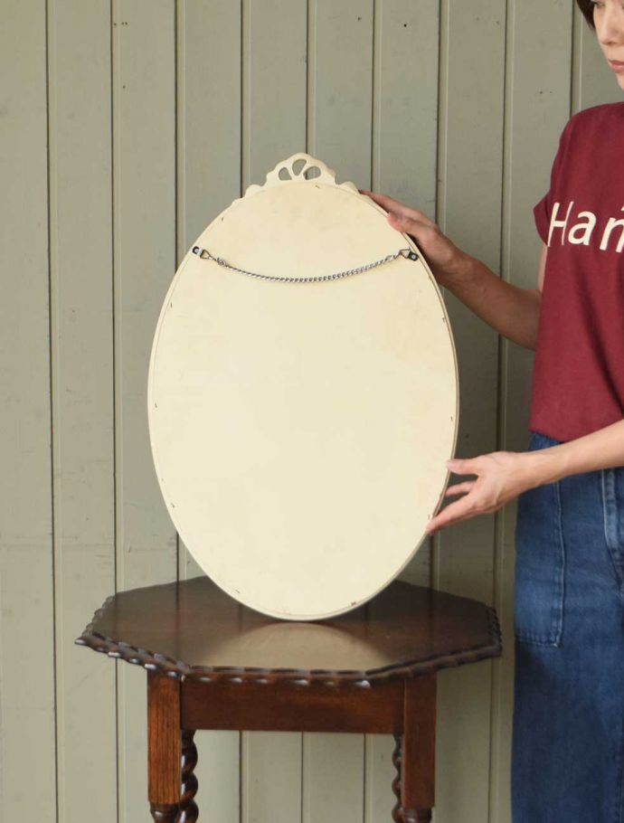 アンティークミラーの裏側