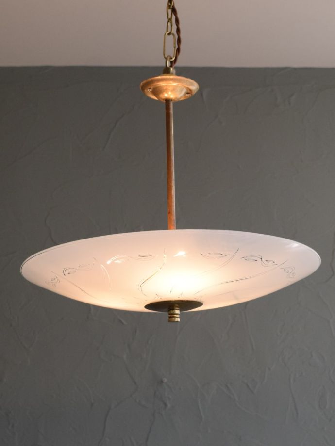 アンティークの照明、ハンギングボウル