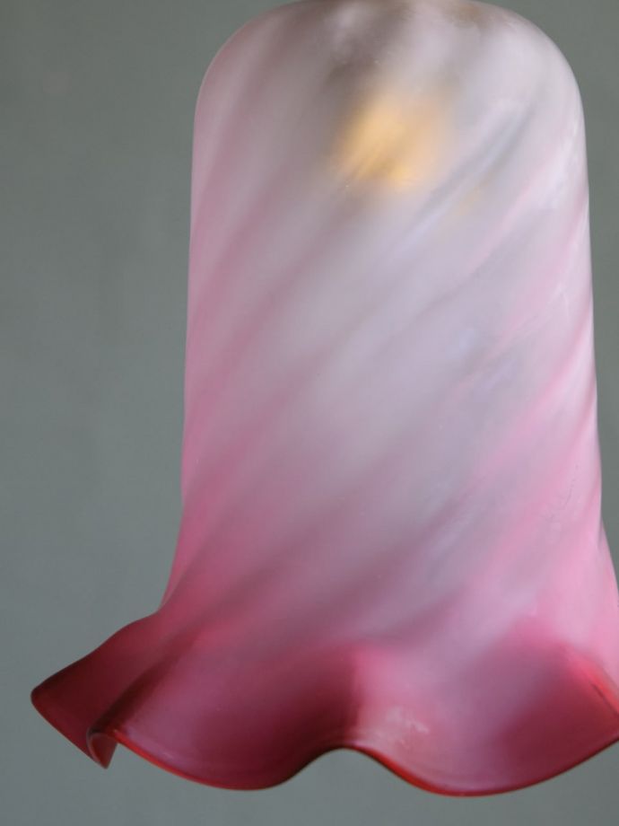 アンティークガラスのランプシェード