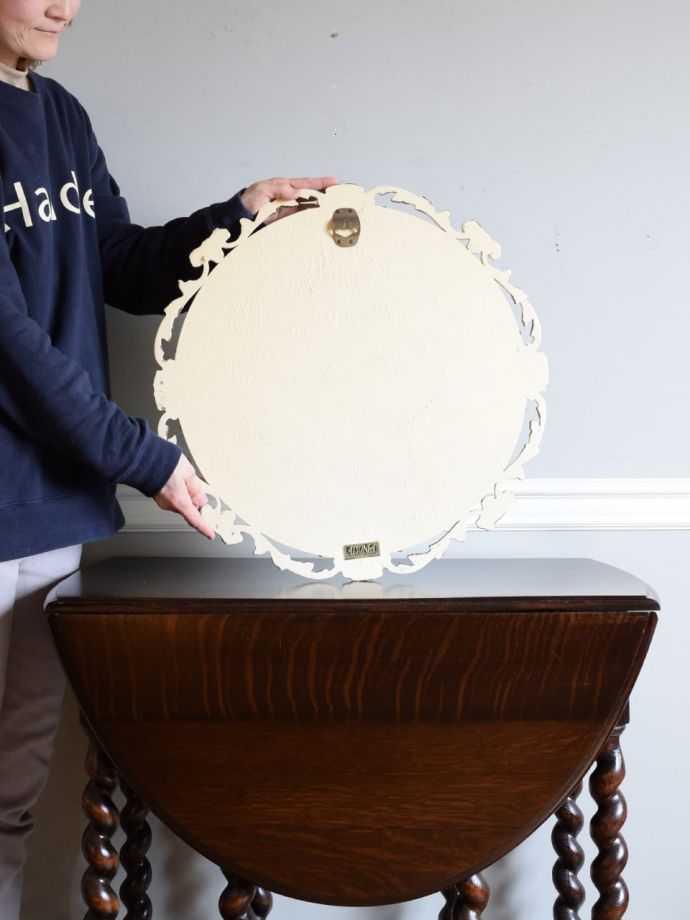 アンティークミラーの裏側