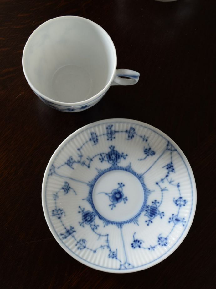 ロイヤルコペンハーゲン 食器まとめ カップ 平皿 保管品　【A180~181】 ロイヤルコペンハーゲンの食器、ブルーフルーテッドハーフレースの
