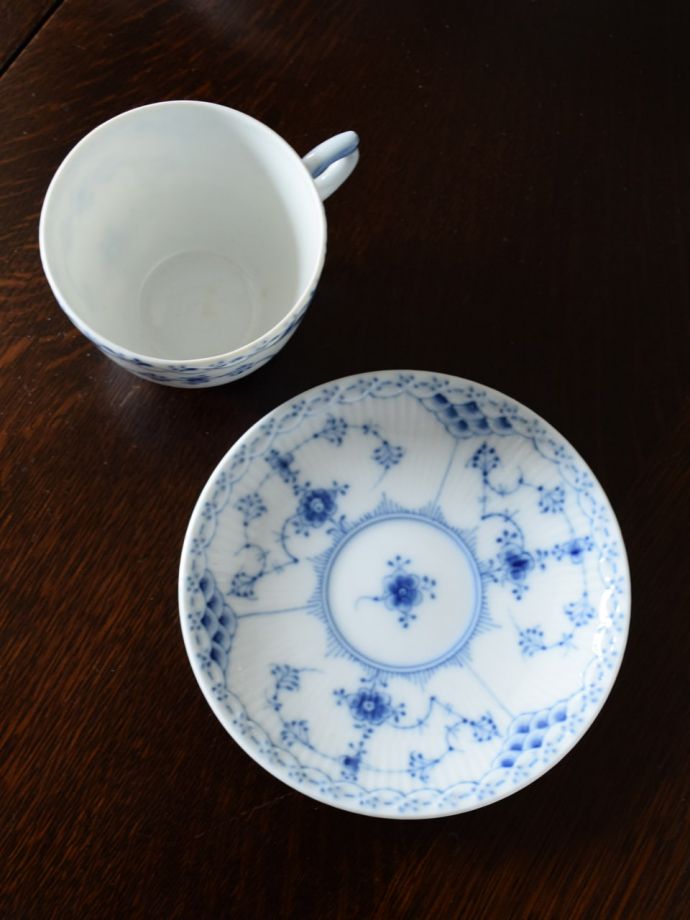 ロイヤルコペンハーゲン1950年代製小判草カップアンドソーサー3客 ロイヤルコペンハーゲン カップ&ソーサー Quaking Grass コーヒー