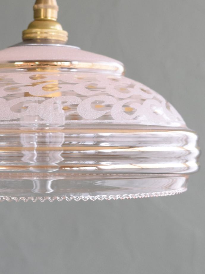 アンティークガラスのシェード