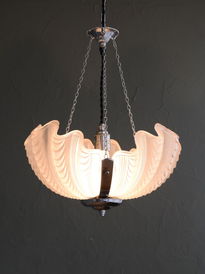 アンティークの照明、ハンギングボウル