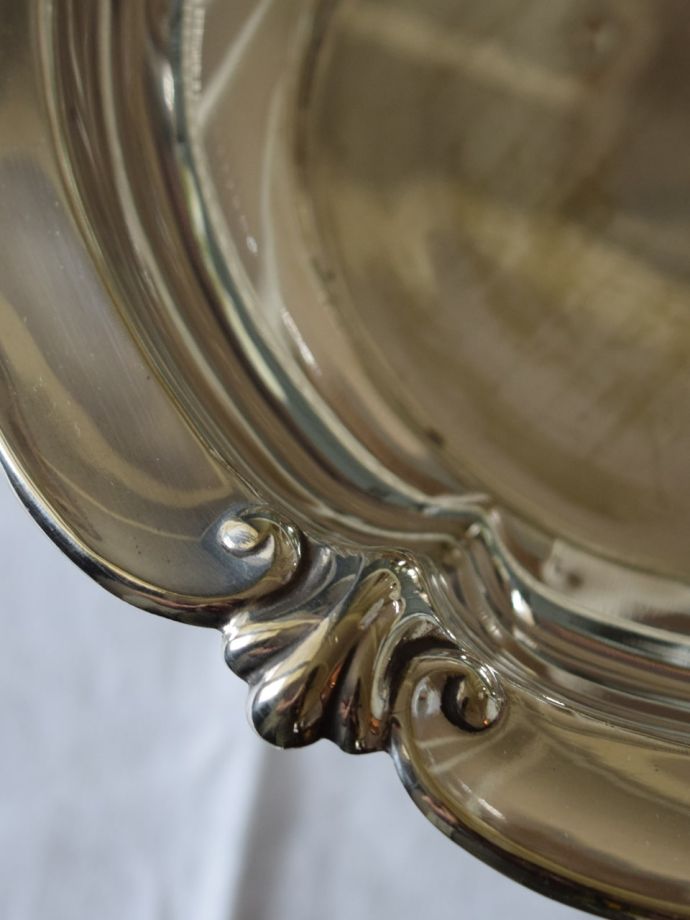 イギリスのアンティークシルバー食器、優雅な脚付きのコンポート(k