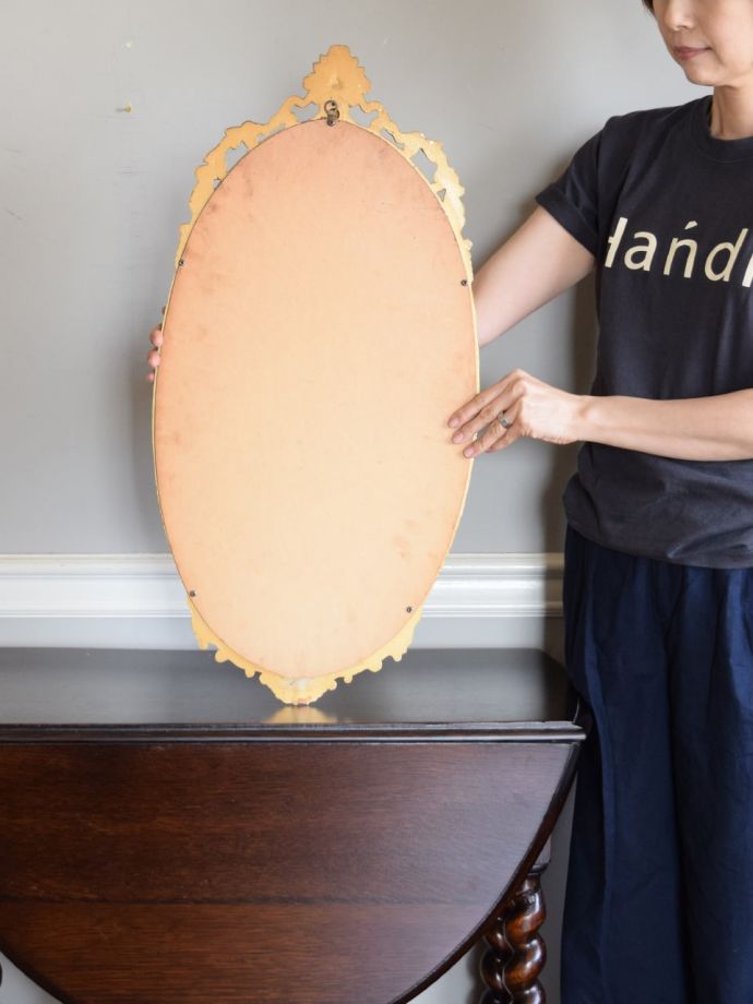 アンティークミラーの裏側