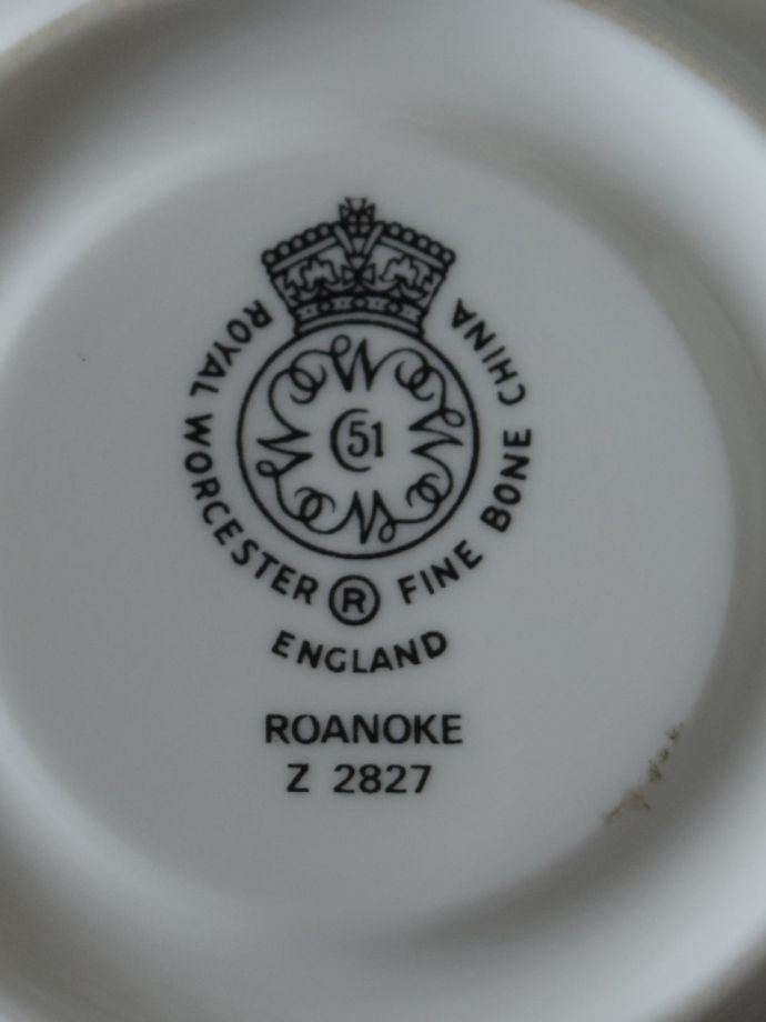 ロイヤルウースターのバックスタンプ