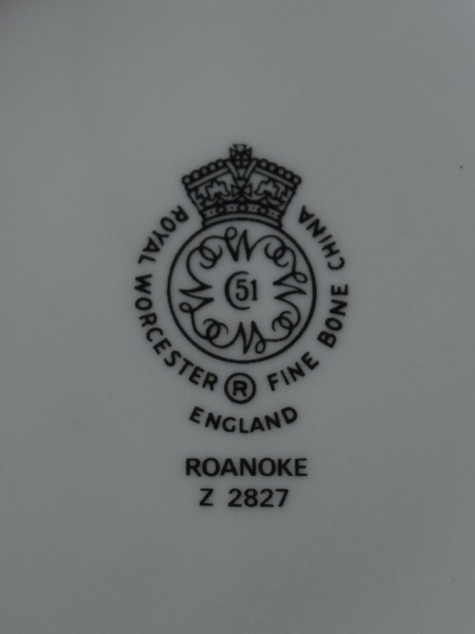 ロイヤルウースターのバックスタンプ