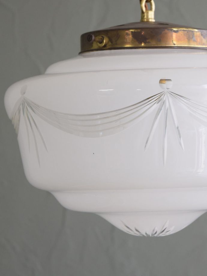 アンティークガラスのシェード