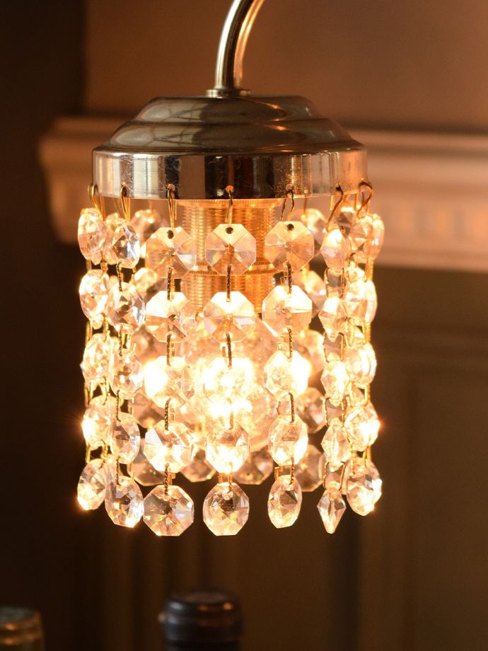 修復後のアンティークシャンデリア