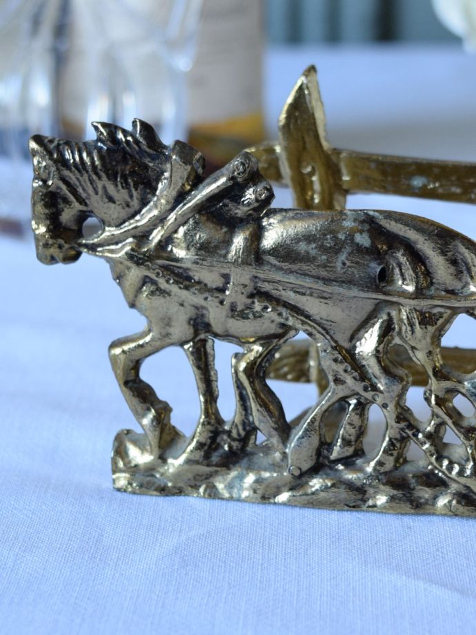 アンティーク真鍮製のレターラック