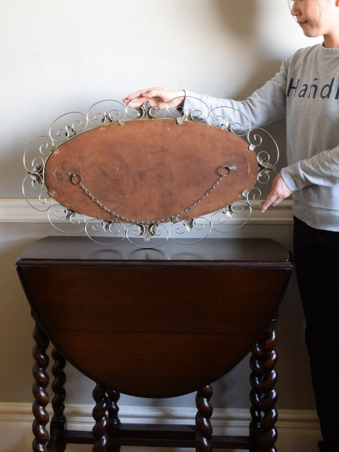 アンティークミラーの裏側