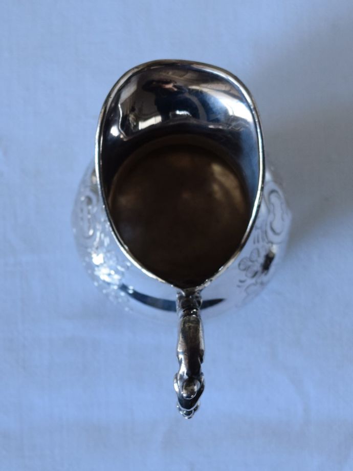 ミルクポット　シルバープレート アンティークのシルバー食器、 シルバープレートのおしゃれなミルク