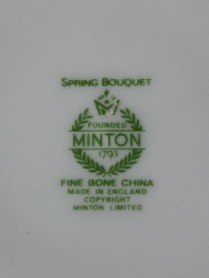 ミントンのバックスタンプ