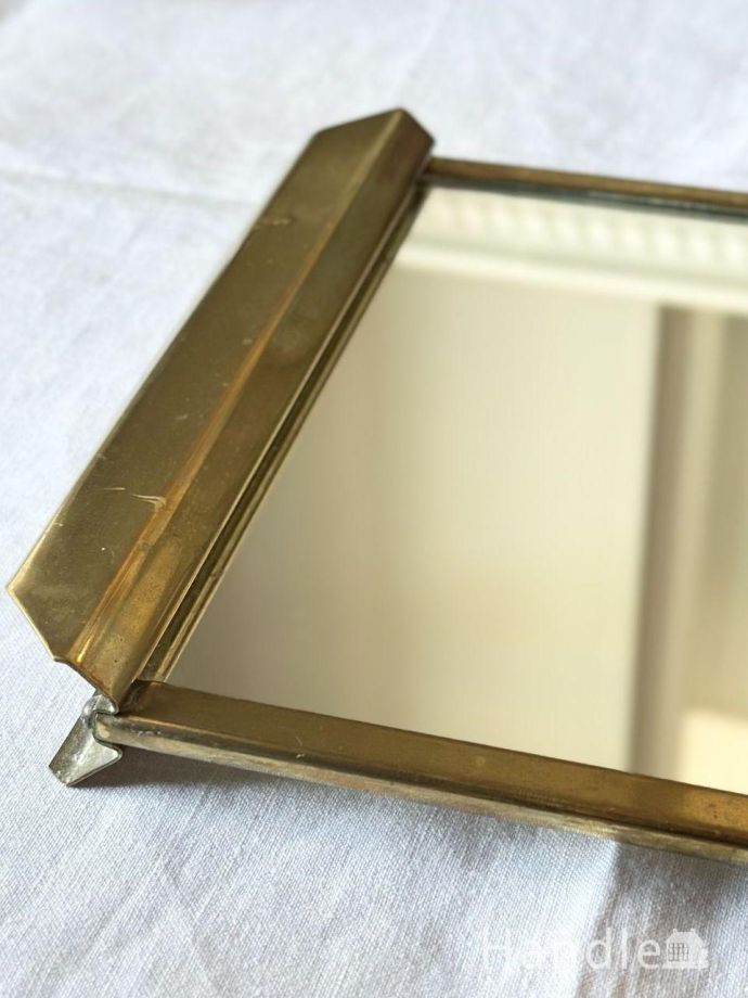 アンティークのミラートレイ