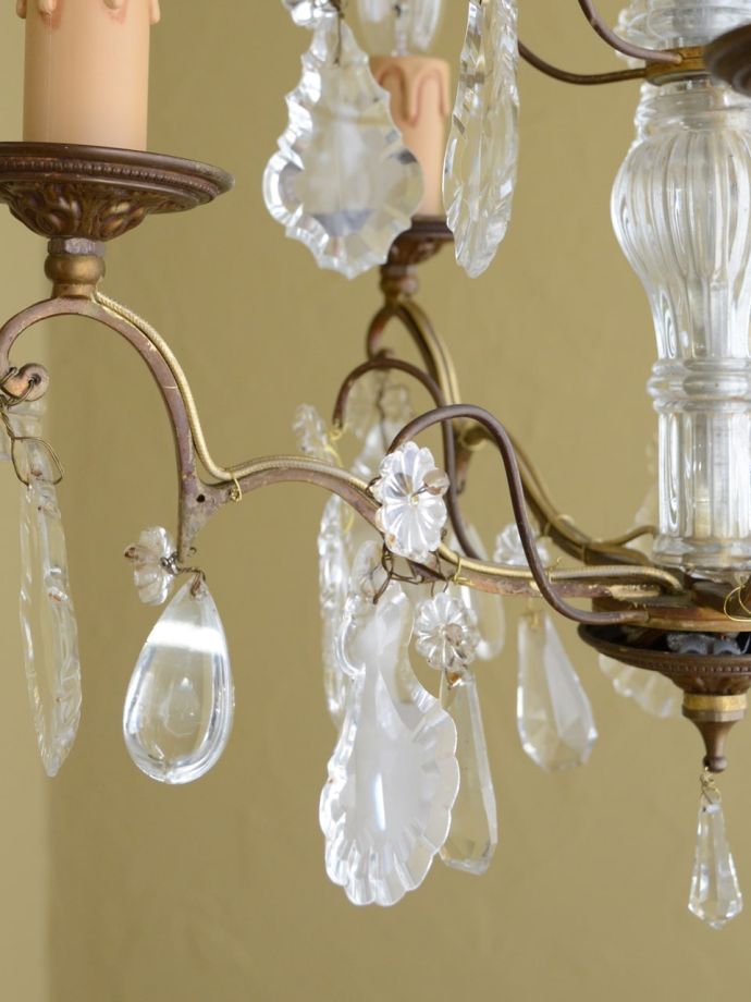 アンティーク照明のガラスパーツ